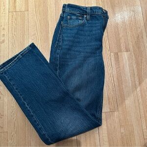 Abercrombie & Fitch 90s Straight Ultra High Rise Dark Wash Jeans